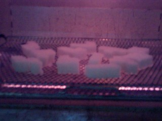 表面が乾くくらい焼ければOK。